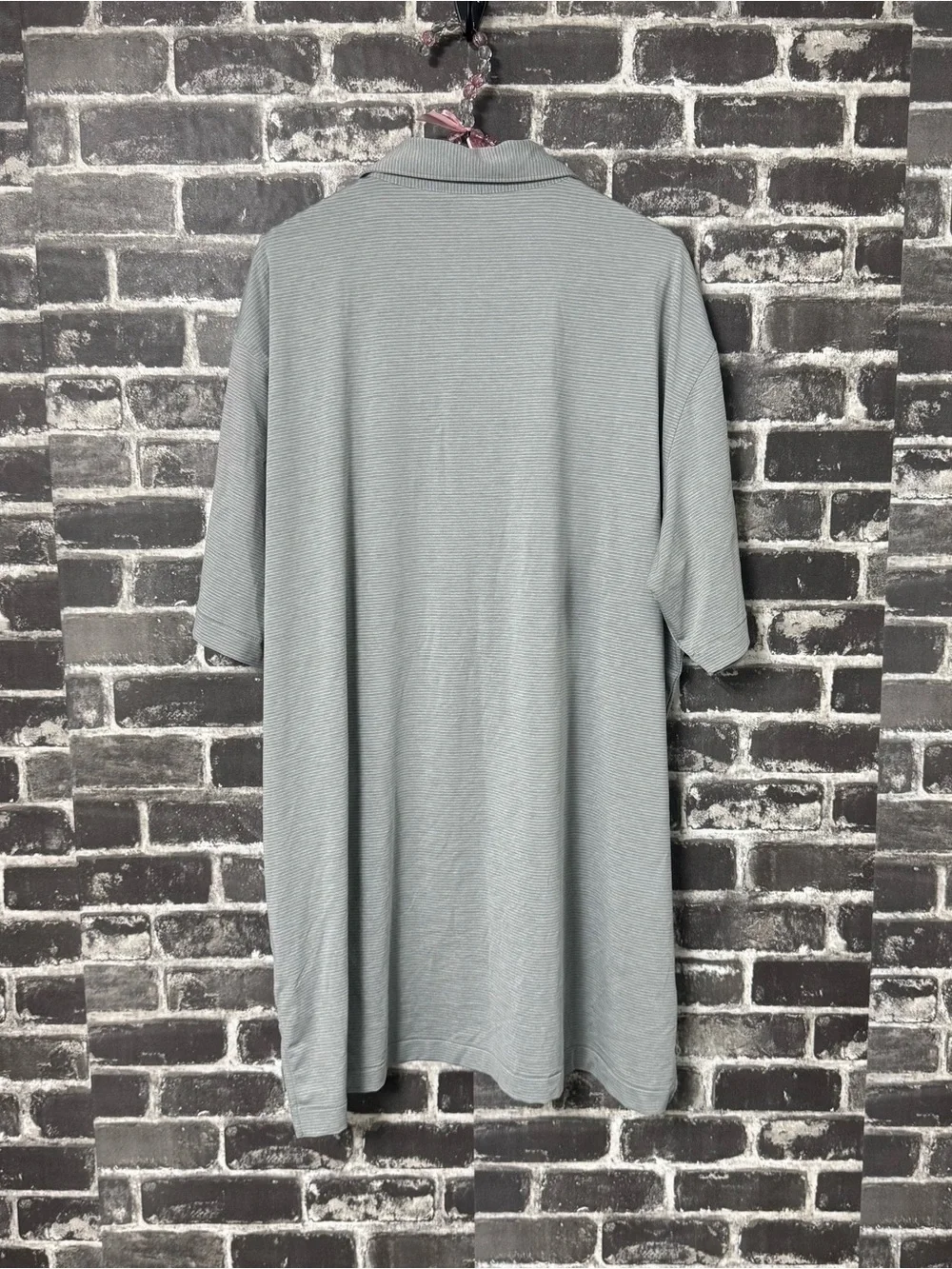 PETER MILLAR Summer Comfort polo shirt gray white stripe